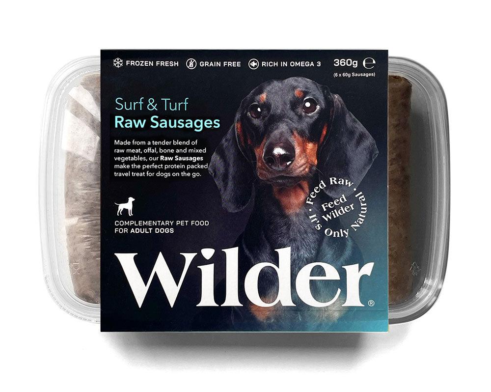 Wilder Surf and Turf raw sausages